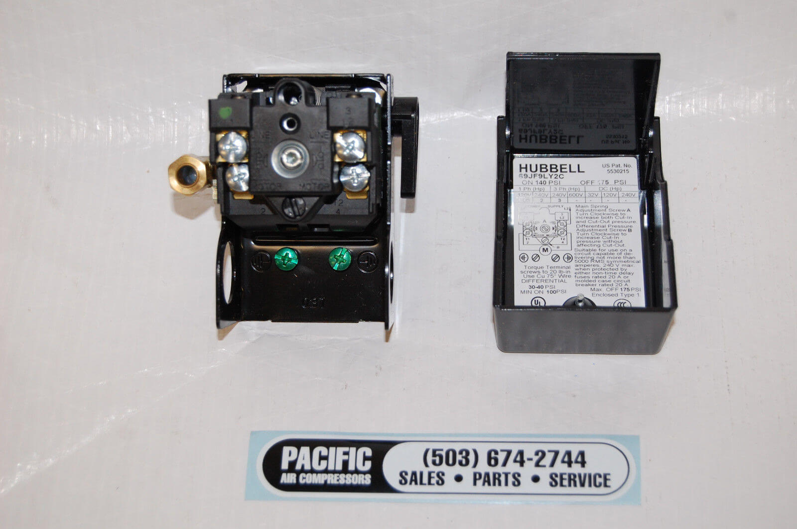 PORTER CABLE AC-0789 PRESSURE SWITCH 4-PORT UNLOADER 145/175 psi - Image 6
