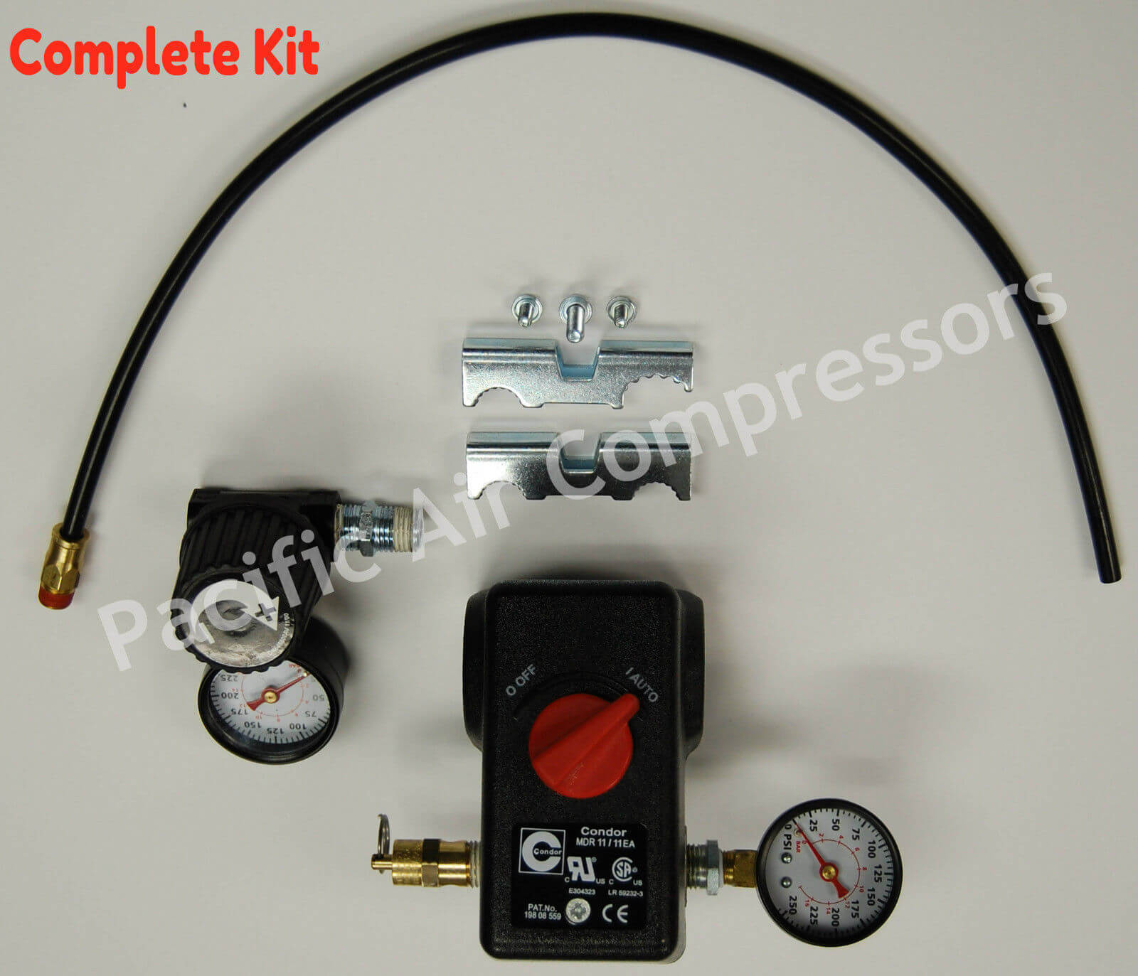 PRESSURE SWITCH KIT INDUSTRIAL AIR 100 PSI ON & 125 PSI OFF 4 PORT W/ON/OFF - Image 3