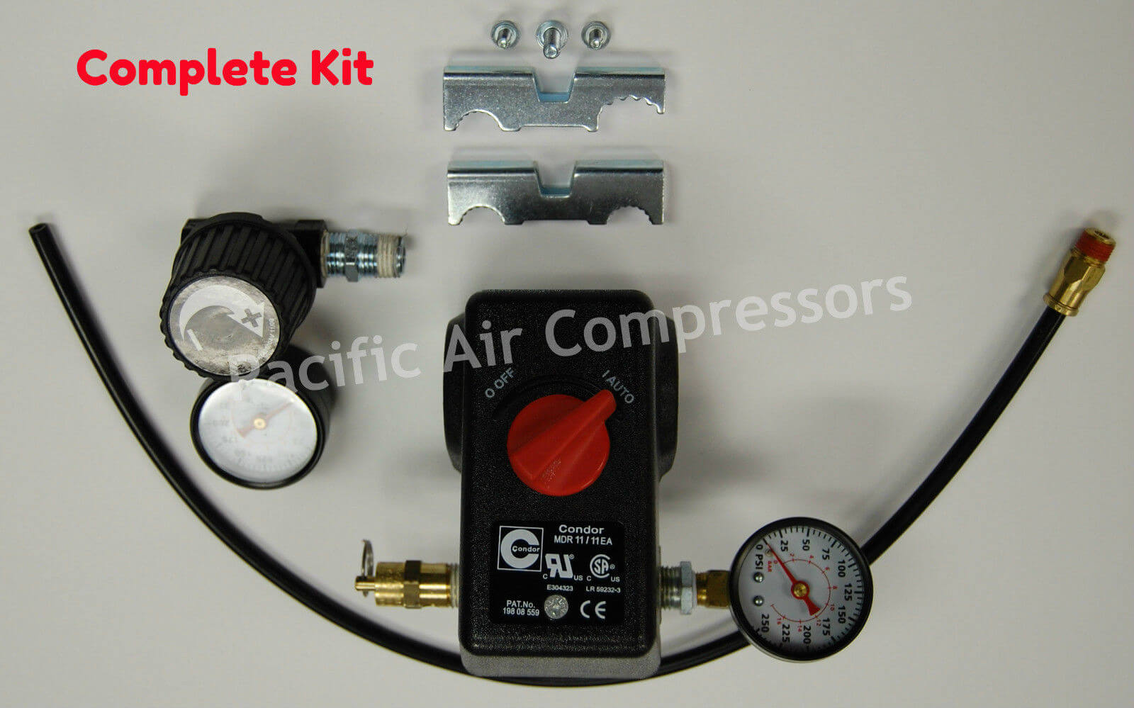 PRESSURE SWITCH KIT INDUSTRIAL AIR 100 PSI ON & 125 PSI OFF 4 PORT W/ON/OFF - Image 10