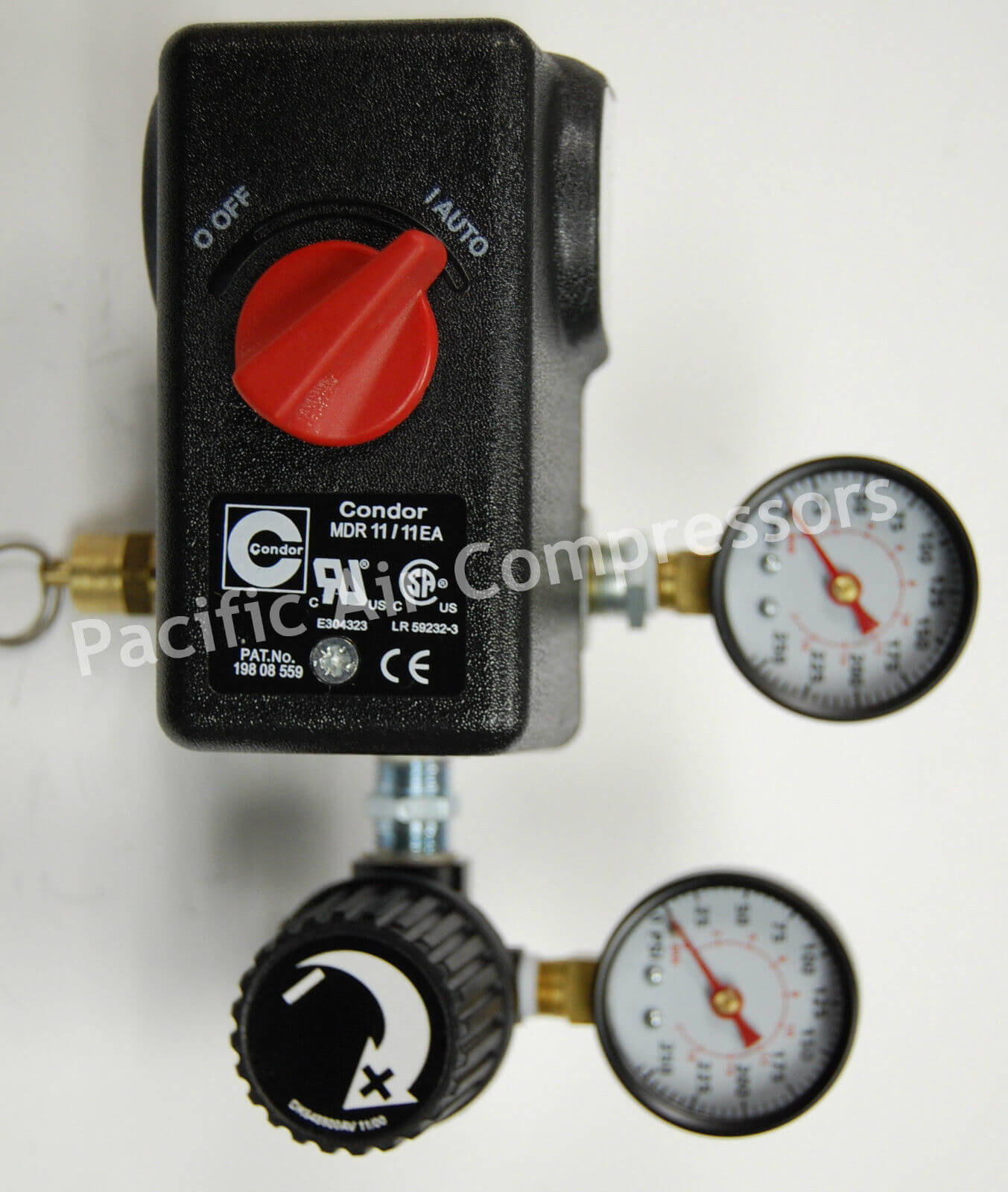 PRESSURE SWITCH KIT INDUSTRIAL AIR 100 PSI ON & 125 PSI OFF 4 PORT W/ON/OFF